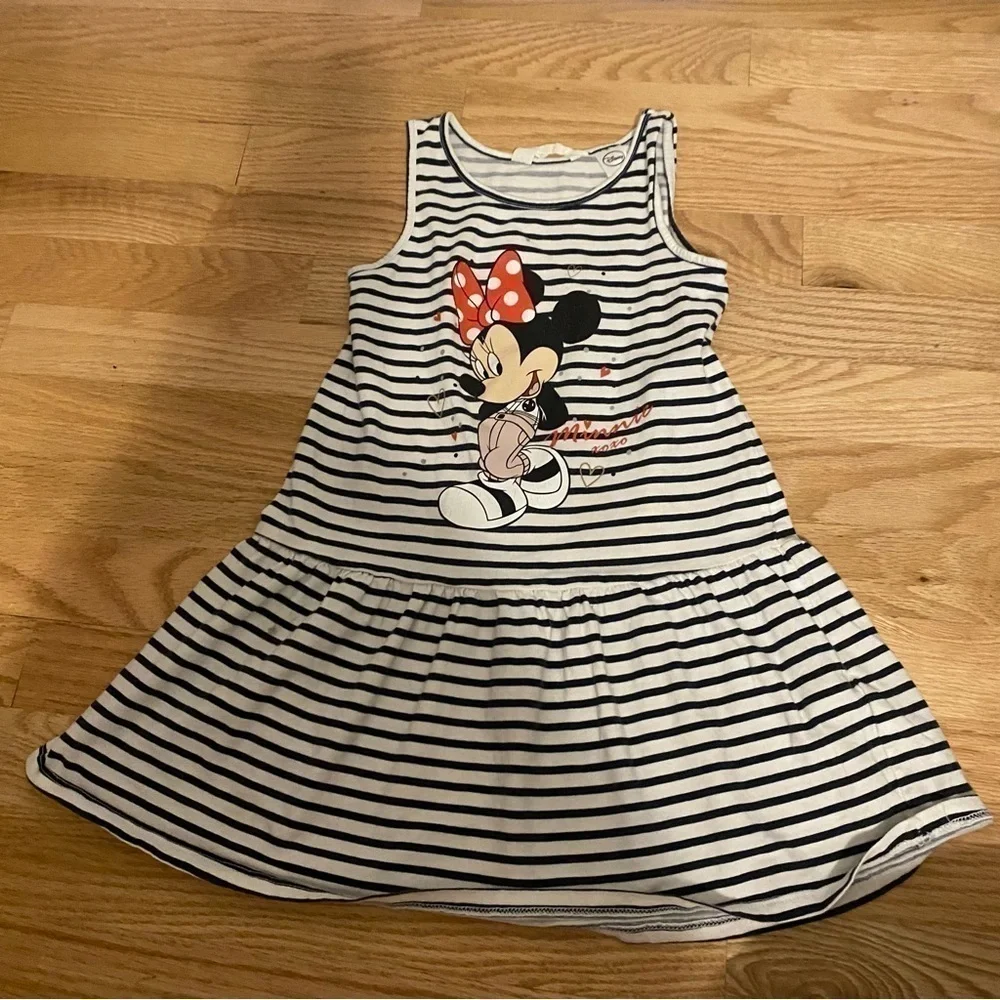 Disney Tiana Princess Shirt Dress Bundle Sz 5 Kids Girls Minnie Mouse Sequin